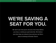 Tablet Screenshot of elevatechurch.com